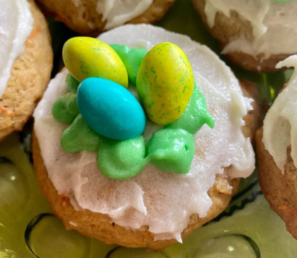 Easter Egg Carrot Cake Cookies