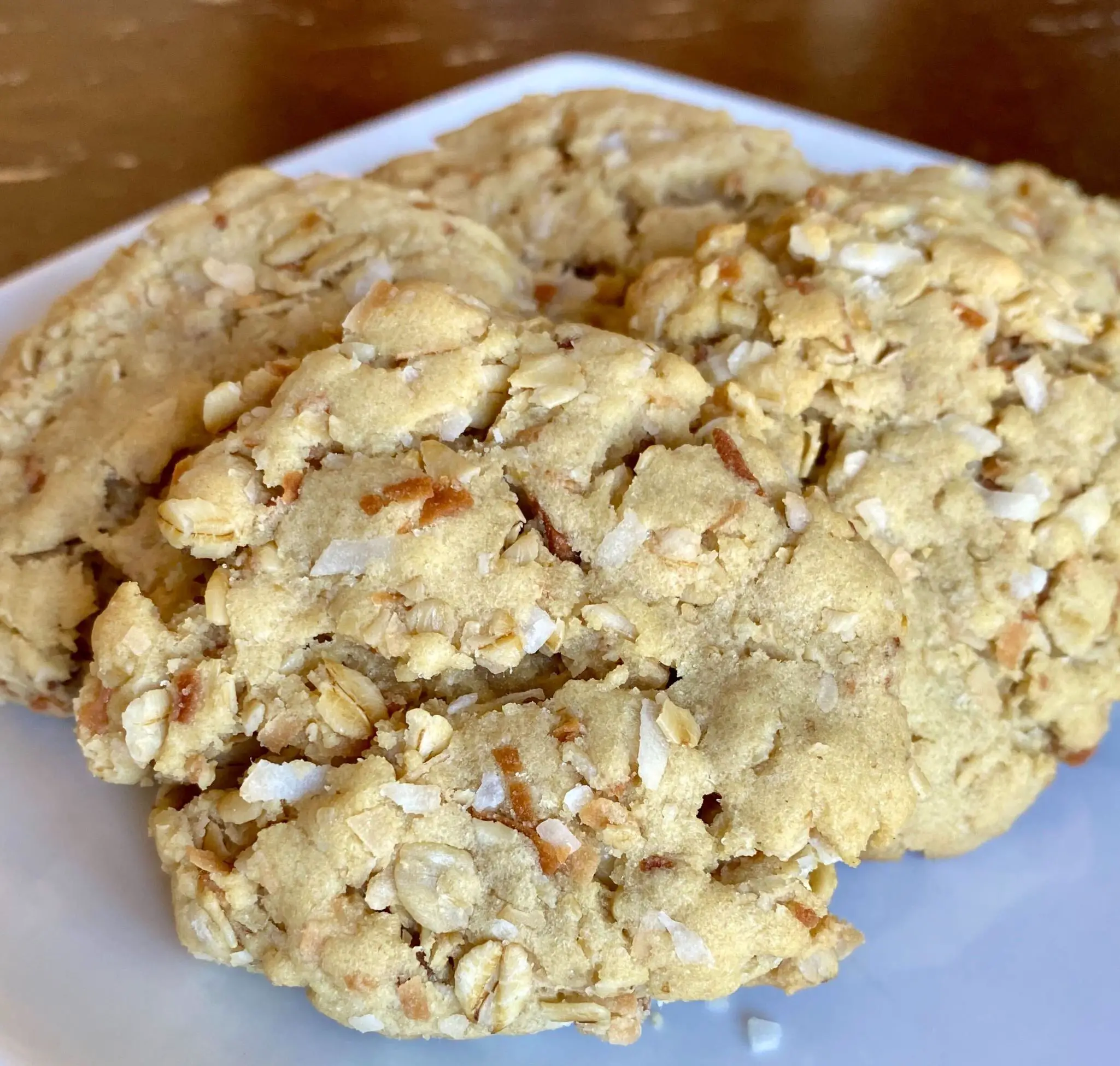 Toasted Coconut Oatmeal Cookies