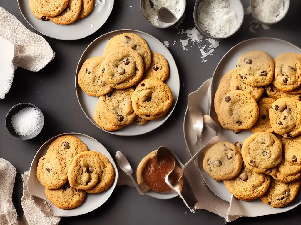 An image showing five different brands of cookie sheets side by side.