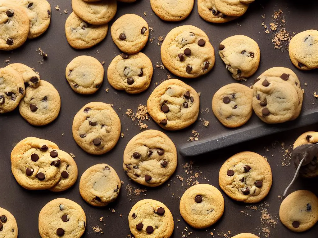 A picture of different cookie sheet sizes including standard, half-sheet, and quarter-sheet.