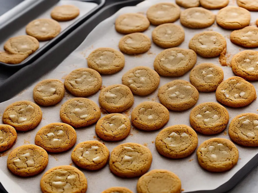 the AirBake Nonstick Cookie Sheet with cookies that are perfectly golden brown