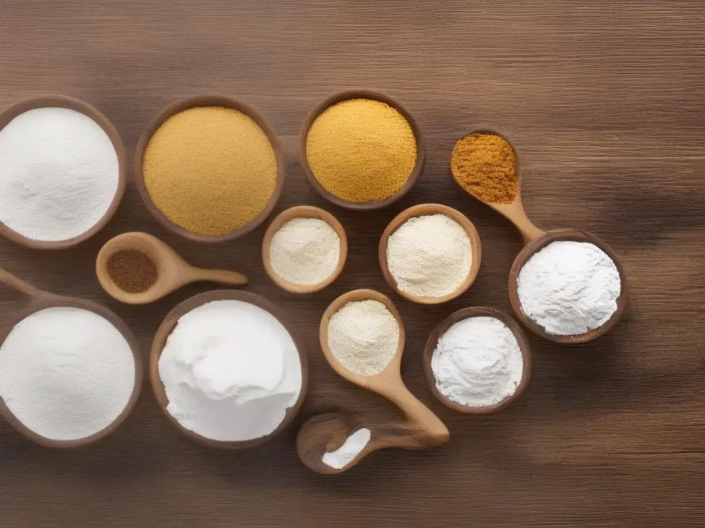 Comparison of different types of flour, from all-purpose to gluten-free.