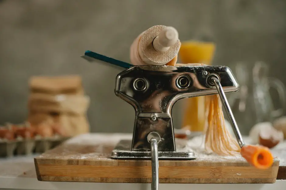 A machine with various blades used for slicing, grating, mixing and julienning food.