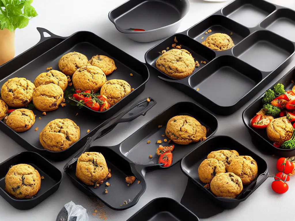 Gotham Steel Nonstick Bakeware Set, featuring a large baking sheet and a cute muffin pan, that are easy to clean and safe for your health.