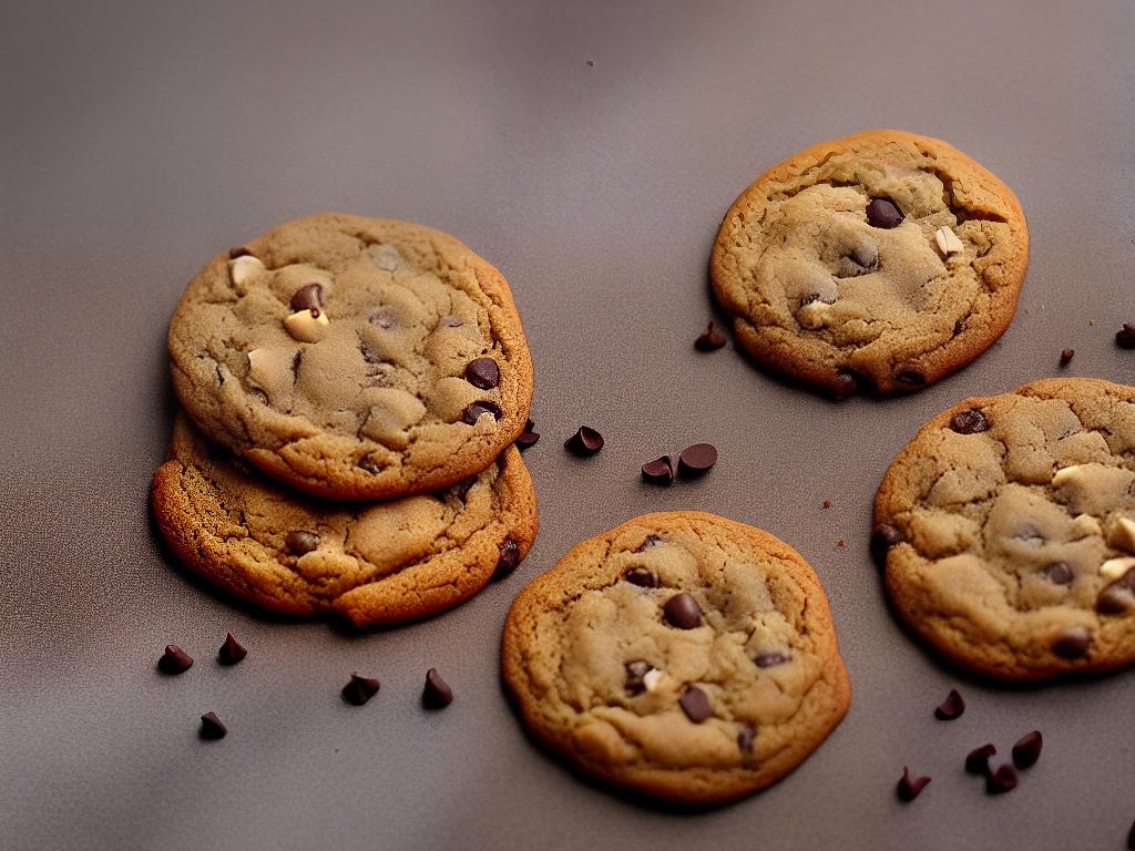 A picture of a cookie that has been split, showing that it has become dry and stale.